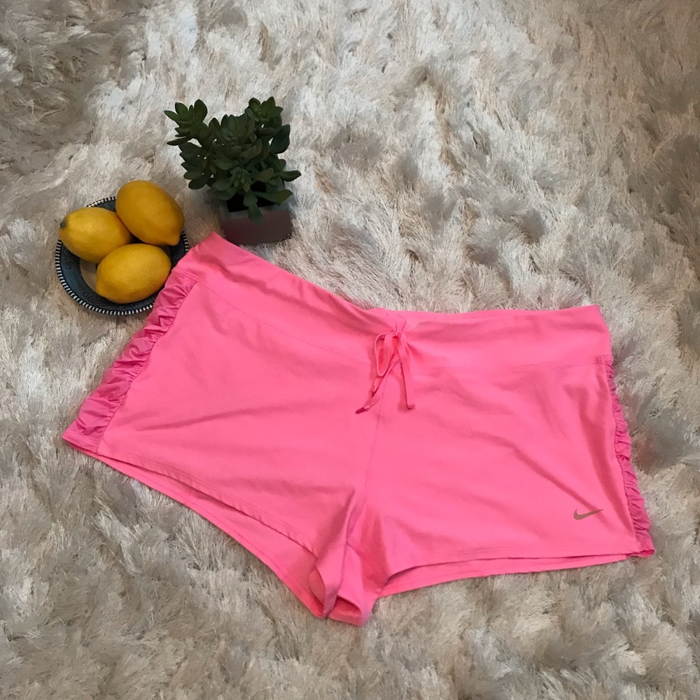 Nike workout shorts. Hot pink. Sz XL. Used